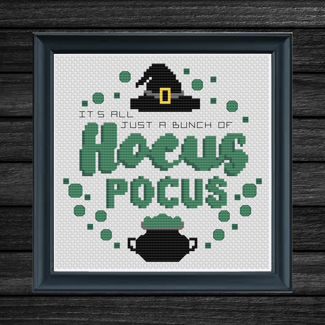 Just A Bunch Of Hocus Pocus - PDF Instant Download Cross Stitch Pattern